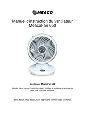 Meaco Fan 650 Manuel D'instructions