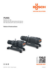 BUSCH Puma WP 1000 D2 Notice D'instructions