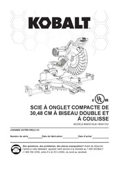 Kobalt 0857242 Mode D'emploi