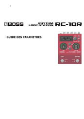 Boss Rhytm Loop Station RC-10R Guide Des Paramètres