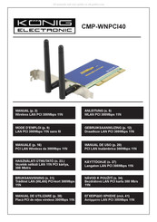 König Electronic CMP-WNPCI40 Mode D'emploi