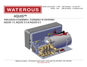 Waterous AQUIS 3.0 Instructions D'installation, D'utilisation Et D'entretien