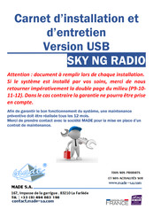 Made SKY NG RADIO Directives D'installation Et D'entretien