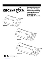 GBC DOCUSEAL 95 Mode D'emploi