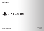 Sony PS4 Pro Guide De Sécurité