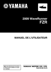 Yamaha WaveRunner FZR 2009 Manuel De L'utilisateur
