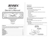 Jensen CD4720 Mode D'emploi