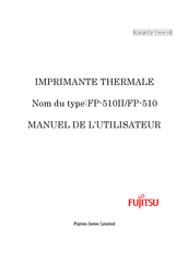 Fujitsu FP-510 Manuel De L'utilisateur