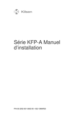 Kilsen KFP-AFR-SCFB Manuel D'installation