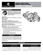 Franklin Electric WJS Serie Guide D'utilisation