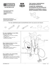 Delta Zura 3574-BLMPU-LHP-DST Instructions De Montage