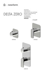 newform DELTA ZERO 69857E Instructions De Montage