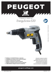 PEUGEOT EnergyScrew-520 Manuel D'utilisation