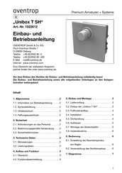 oventrop Unibox T SH Notice D'installation Et D'utilisation
