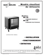 Alto-Shaam AR-7H Installation/Fonctionnement/Entretien