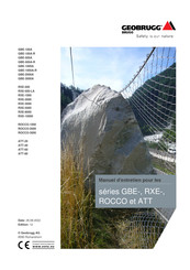 Geobrugg RXE-500 Manuel D'entretien