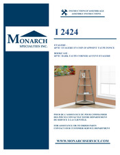 Monarch Specialties I 2424 Instructions D'assemblage