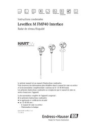 Endress+Hauser Levelflex M FMP40 Instructions Condensées