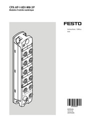 Festo CPX-AP-I-8DI-M8-3P Instructions