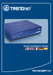 TRENDnet TW100-BRF114 Guide D'installation Rapide