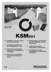 moovo KSM001 Instructions Et Avertissements Pour L'installation Et L'utilisation