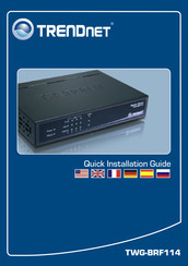 TRENDnet TWG-BRF114 Guide D'installation Rapide