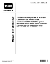 Toro Z Master Commercial 3000 Série Manuel De L'utilisateur