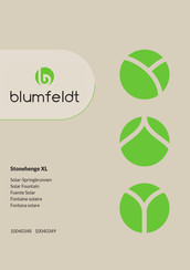 Blumfeldt Stonehenge XL Mode D'emploi