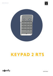 SOMFY KEYPAD 2 RTS Mode D'emploi