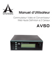 A SYSTEMS AV50 Manuel D'utilisateur