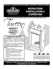 Napoleon Tureen GD82PT-T Instructions D'installation Et D'opération