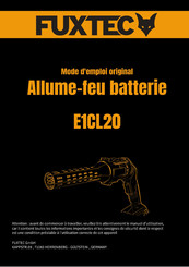 FUXTEC FX-E1CL20 Mode D'emploi Original