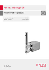 HAWE Hydraulik CH Serie Documentation Produit