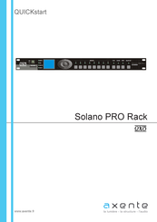 Axente OXO Solano PRO Rack Guide Rapide