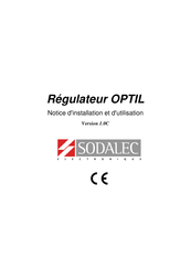 Sodalec OPTIL Notice D'installation Et D'utilisation