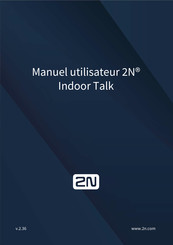 2N Indoor Talk Manuel Utilisateur