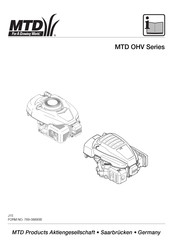 Mtd OHV Serie Mode D'emploi