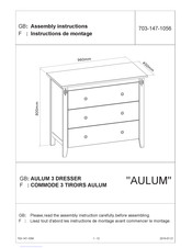 Jysk AULUM 703-147-1056 Instructions De Montage