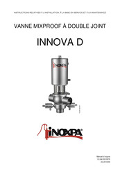 iNOXPA INNOVA D Instructions Relatives À L'installation, À La Mise En Service Et À La Maintenance