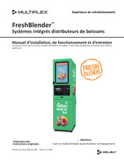 Multiplex FreshBlender Manuel D'installation, De Fonctionnement Et D'entretien