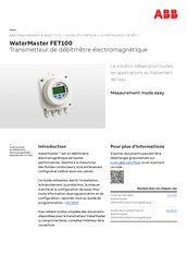 ABB WaterMaster FET100 Guide Utilisateur
