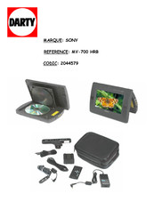 Sony MV-700HR Mode D'emploi