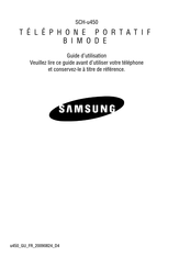 Samsung SCH-u450 Guide D'utilisation