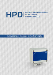 Sentera Controls HPD Serie Instructions De Montage Et Mode D'emploi