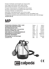 Calpeda MPM 204 GF Instructions Pour L'utilisation