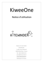 KiteWinder KiweeOne Notice D'utilisation