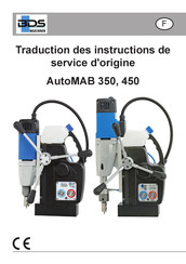 BDS Maschinen AutoMAB 450 Traduction Des Instructions De Service D'origine