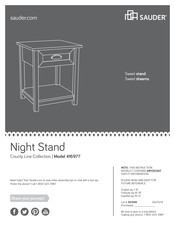 Sauder Night Stand 416977 Instructions De Montage