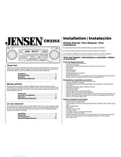 Jensen CR225X Installation