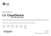 LG Cloud Device All-in-One Thin Client 34CN651W Manuel Du Propriétaire